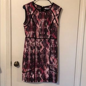 Pink snake skin dress